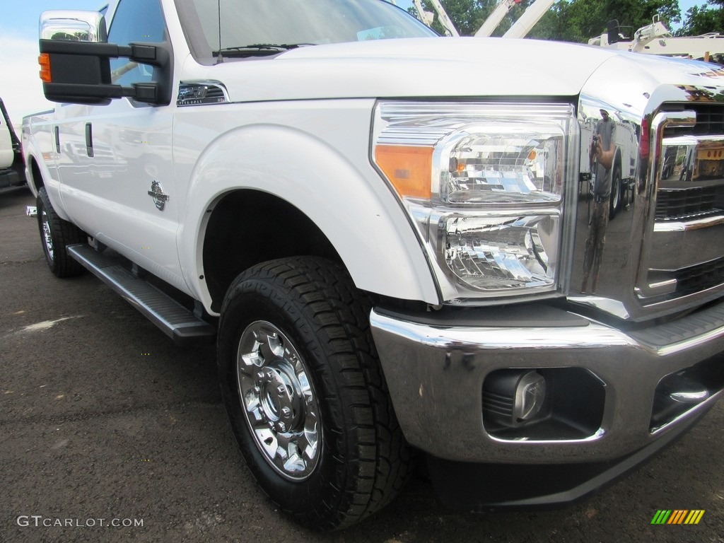 2015 F250 Super Duty XLT Crew Cab 4x4 - Oxford White / Steel photo #46