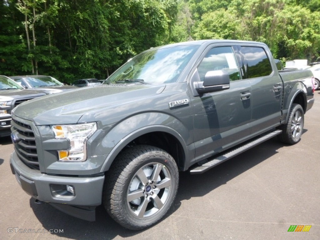 2017 F150 XLT SuperCrew 4x4 - Lithium Gray / Earth Gray photo #5