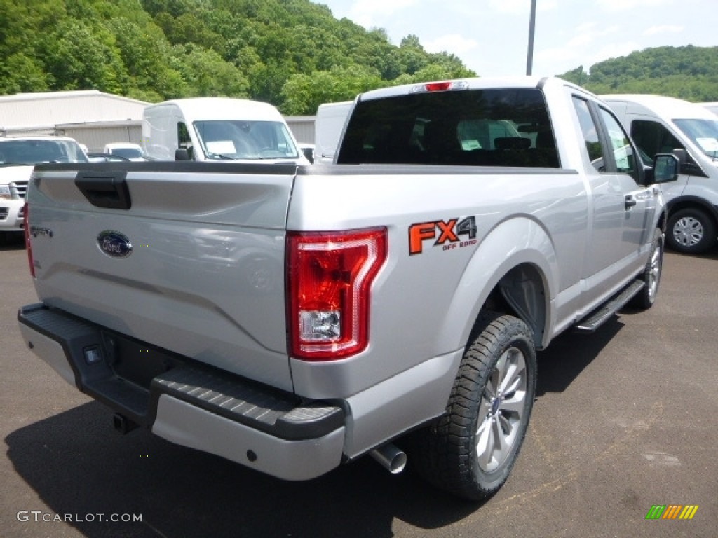 2017 F150 XL SuperCab 4x4 - Ingot Silver / Black photo #3