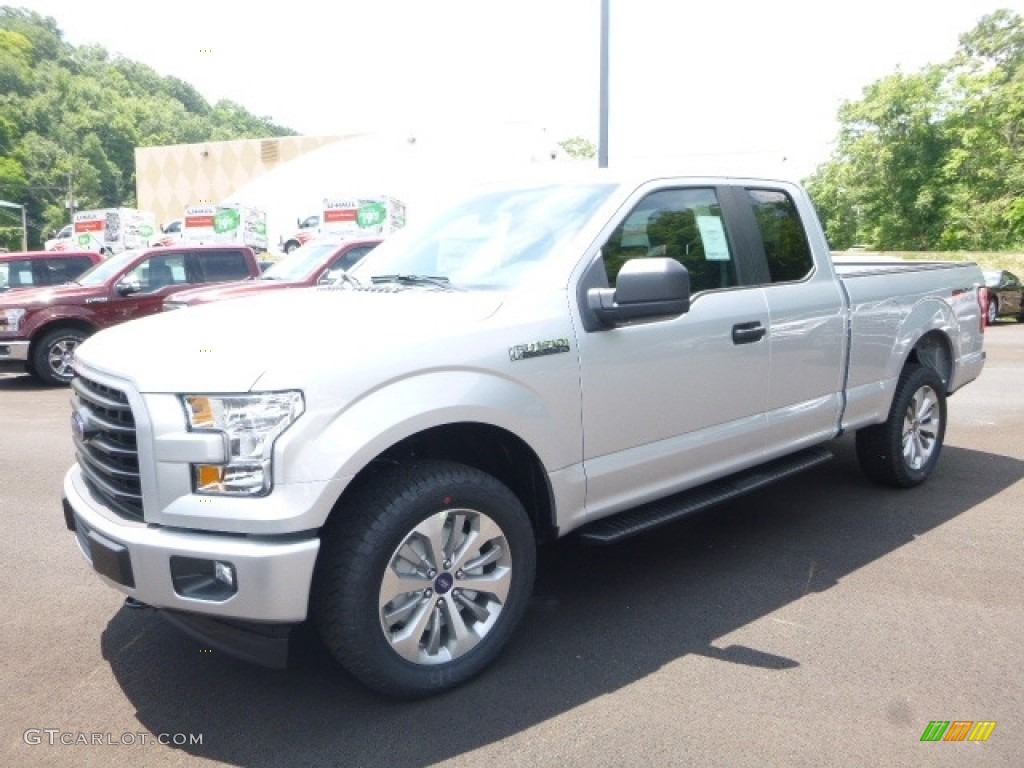 2017 F150 XL SuperCab 4x4 - Ingot Silver / Black photo #6