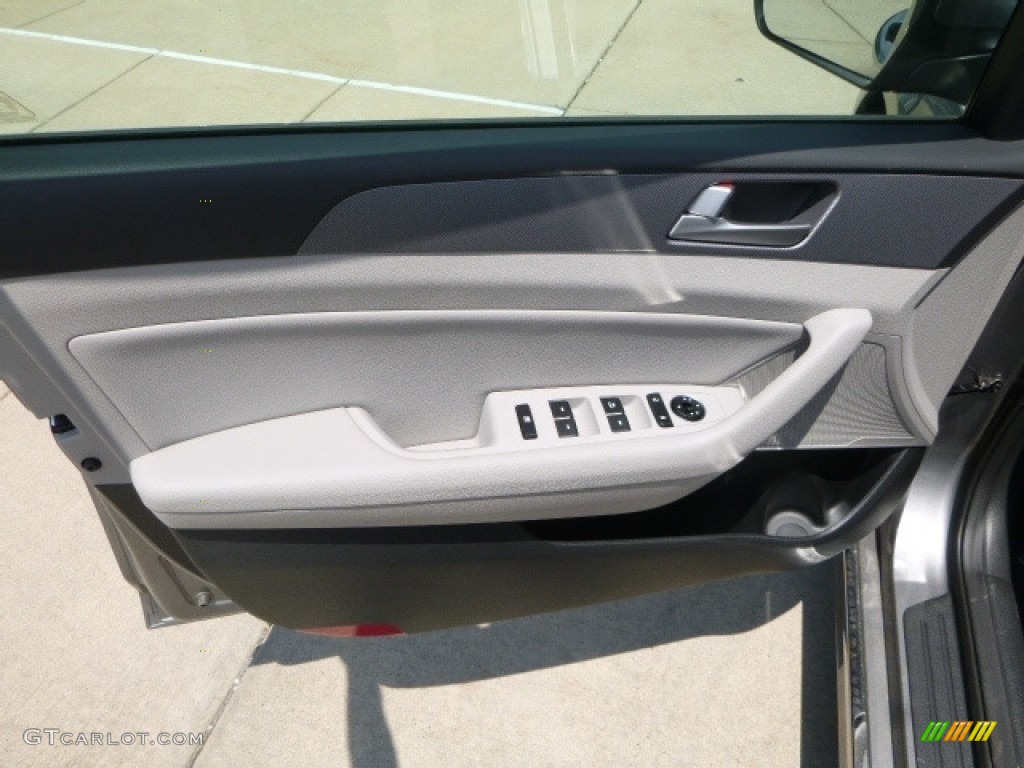 2017 Sonata SE Hybrid - Pewter Gray Metallic / Gray photo #10