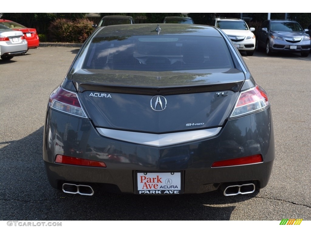 2011 TL 3.7 SH-AWD Technology - Polished Metal Metallic / Ebony Black photo #4