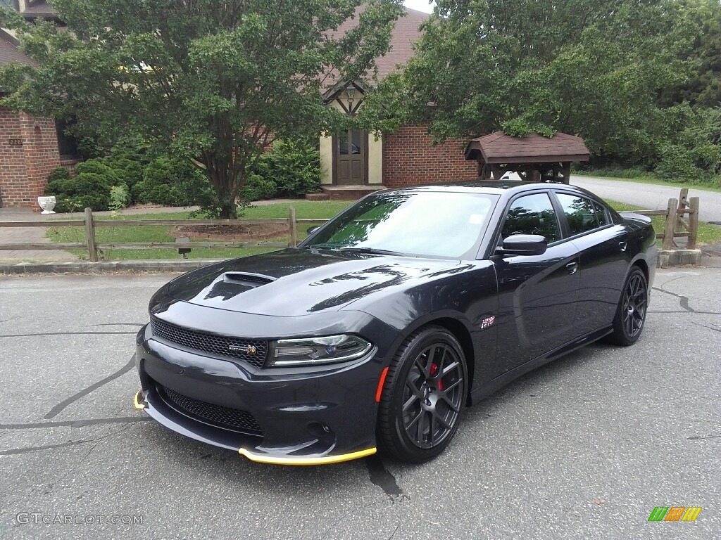 2017 Charger R/T Scat Pack - Maximum Steel Metallic / Black photo #2