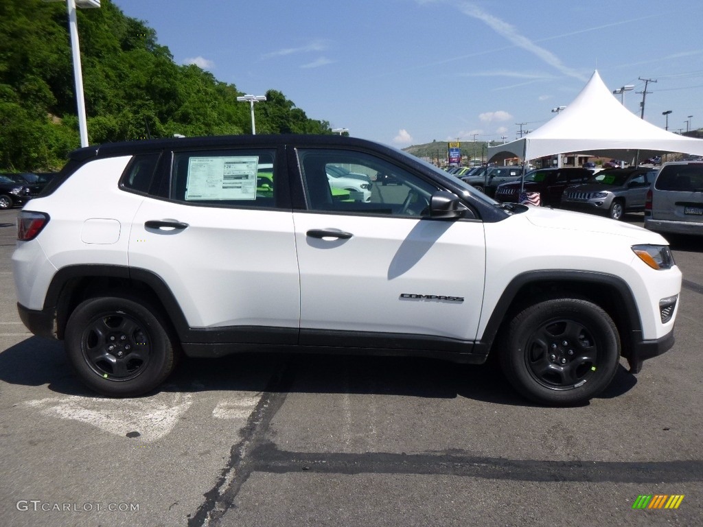 Bright White 2017 Jeep Compass Sport Exterior Photo #121006347