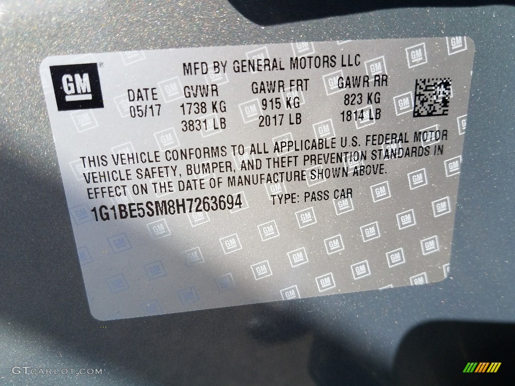 2017 Cruze LT - Pepperdust Metallic / Jet Black photo #9