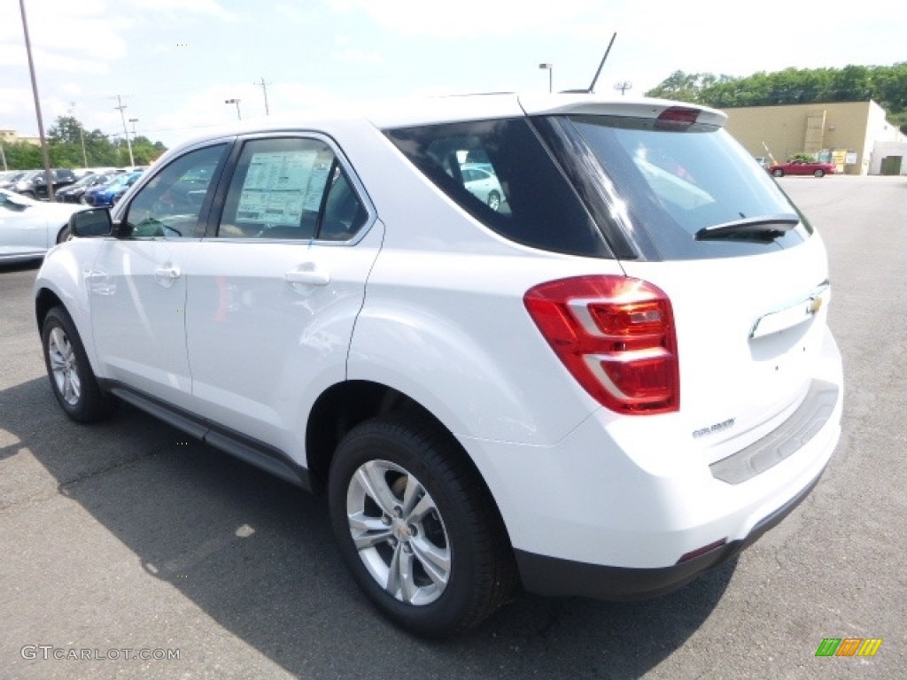 2017 Equinox LS - Summit White / Jet Black photo #3