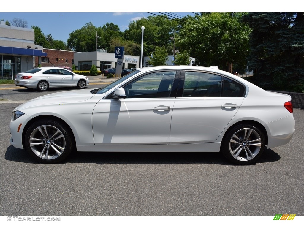 2017 3 Series 330i xDrive Sedan - Alpine White / Black photo #5