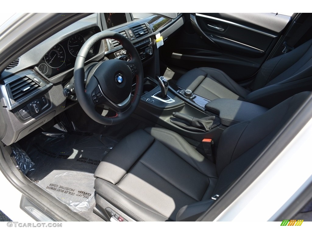2017 3 Series 330i xDrive Sedan - Alpine White / Black photo #10