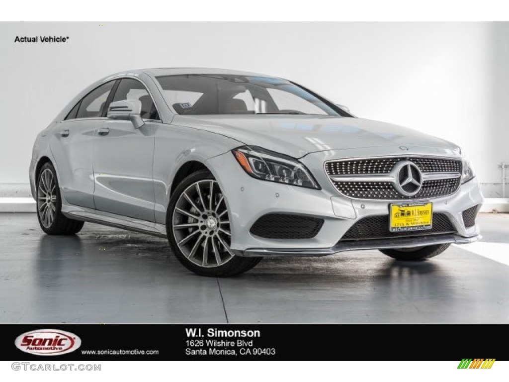 2015 CLS 550 Coupe - Iridium Silver Metallic / designo Classic Red/Black photo #1