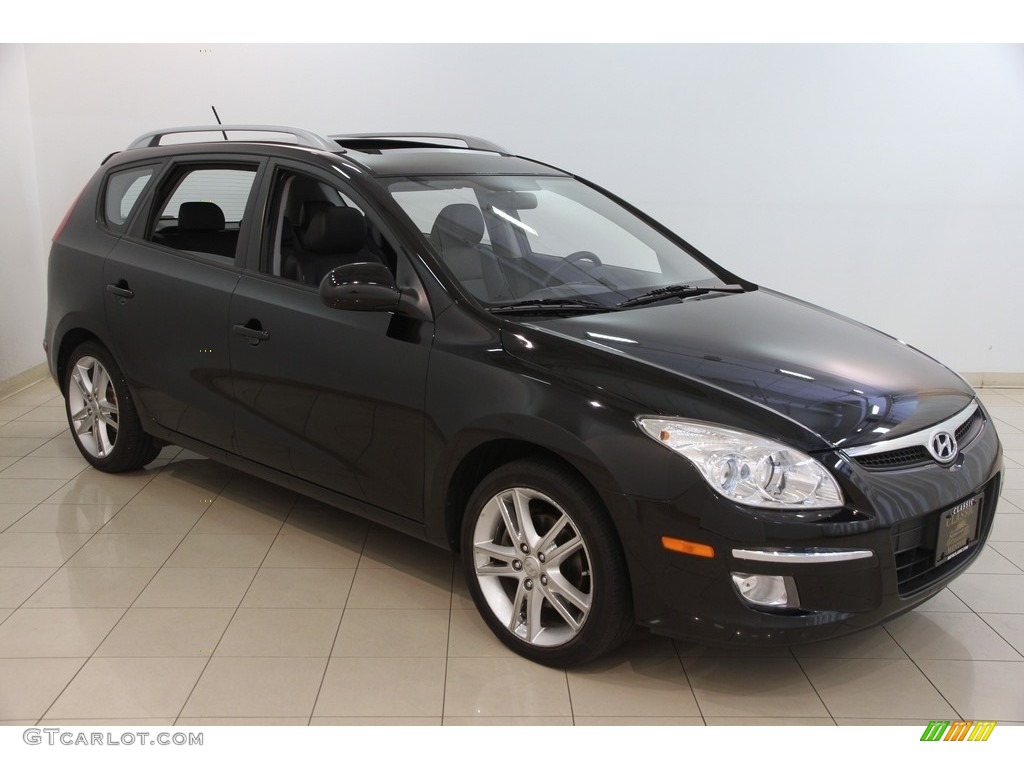 2012 Elantra SE Touring - Black Noir Pearl / Black photo #1