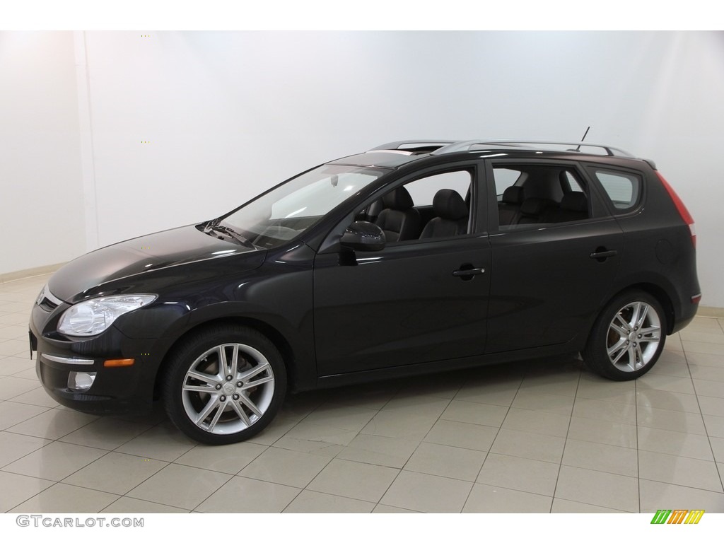 2012 Elantra SE Touring - Black Noir Pearl / Black photo #3