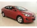 Red 2014 Hyundai Elantra SE Sedan