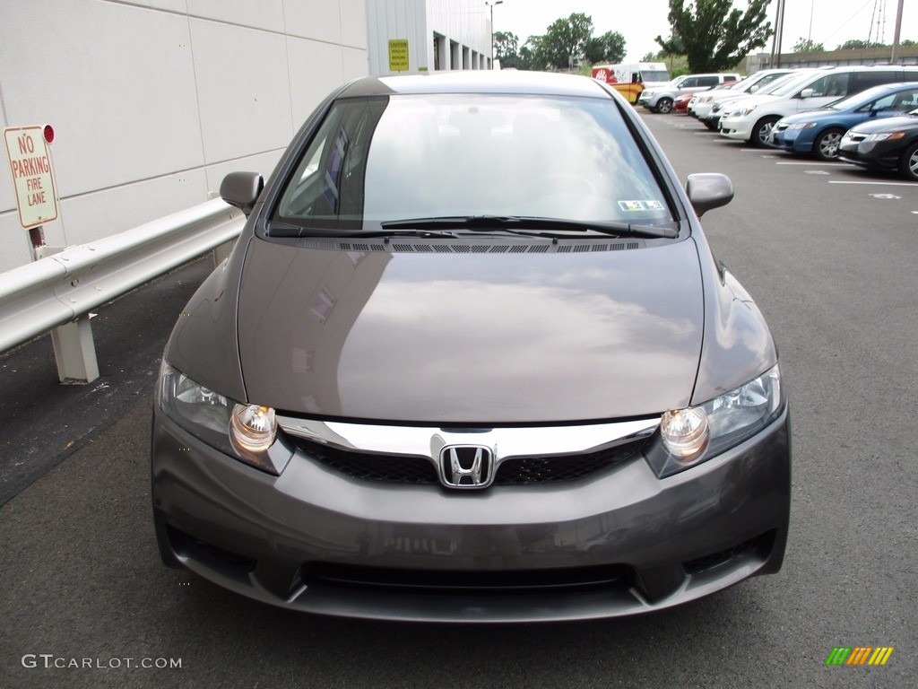 2011 Civic LX-S Sedan - Urban Titanium Metallic / Black photo #8