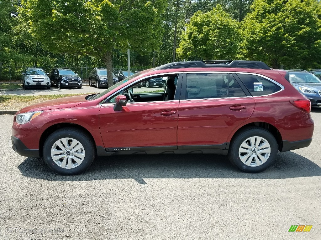 2017 Outback 2.5i Premium - Venetian Red Pearl / Slate Black photo #3