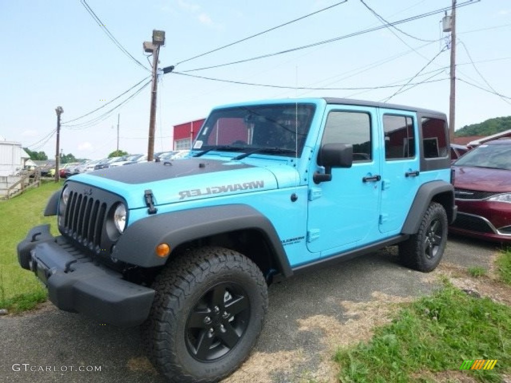 2017 Wrangler Unlimited Sport 4x4 - Chief Blue / Black photo #1