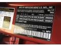 996: designo  Cardinal Red Metallic 2017 Mercedes-Benz GLS 450 4Matic Color Code