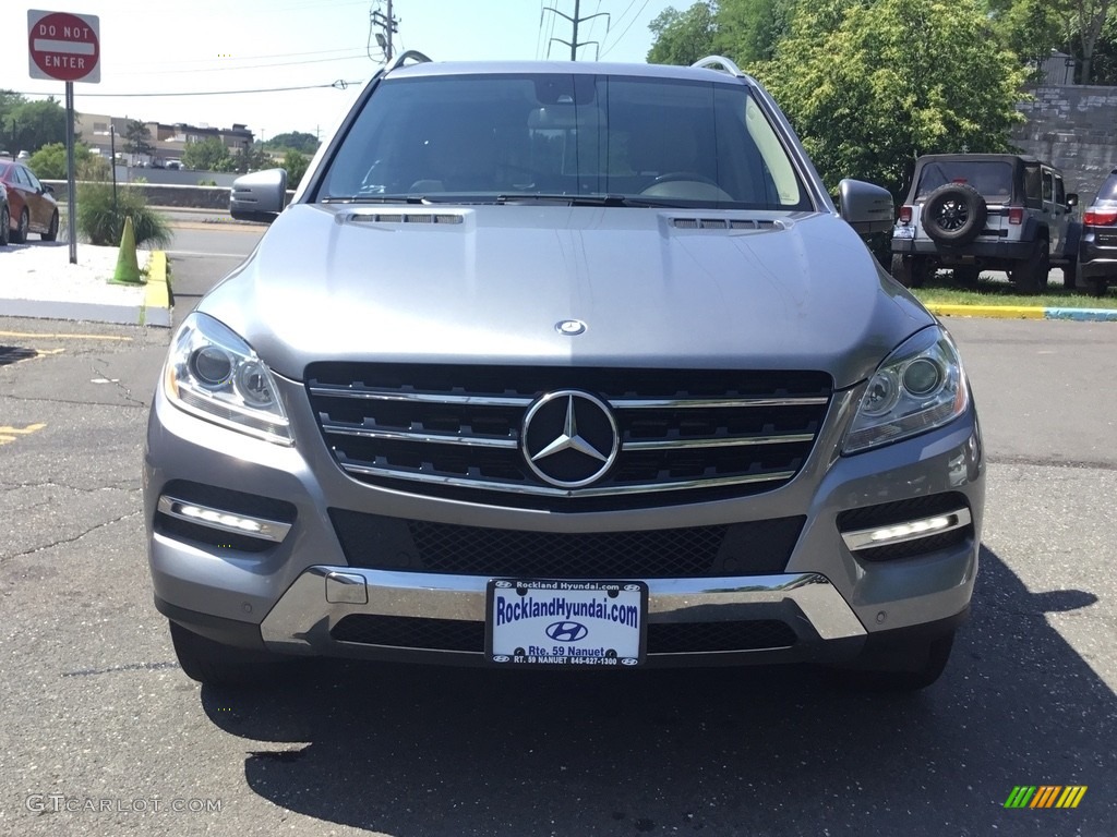 2012 ML 350 4Matic - Palladium Silver Metallic / Almond Beige photo #2