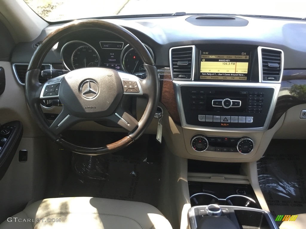 2012 ML 350 4Matic - Palladium Silver Metallic / Almond Beige photo #12