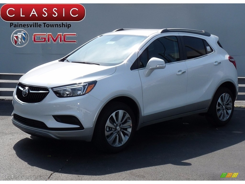 2017 Encore Preferred AWD - White Frost Tricoat / Ebony photo #1