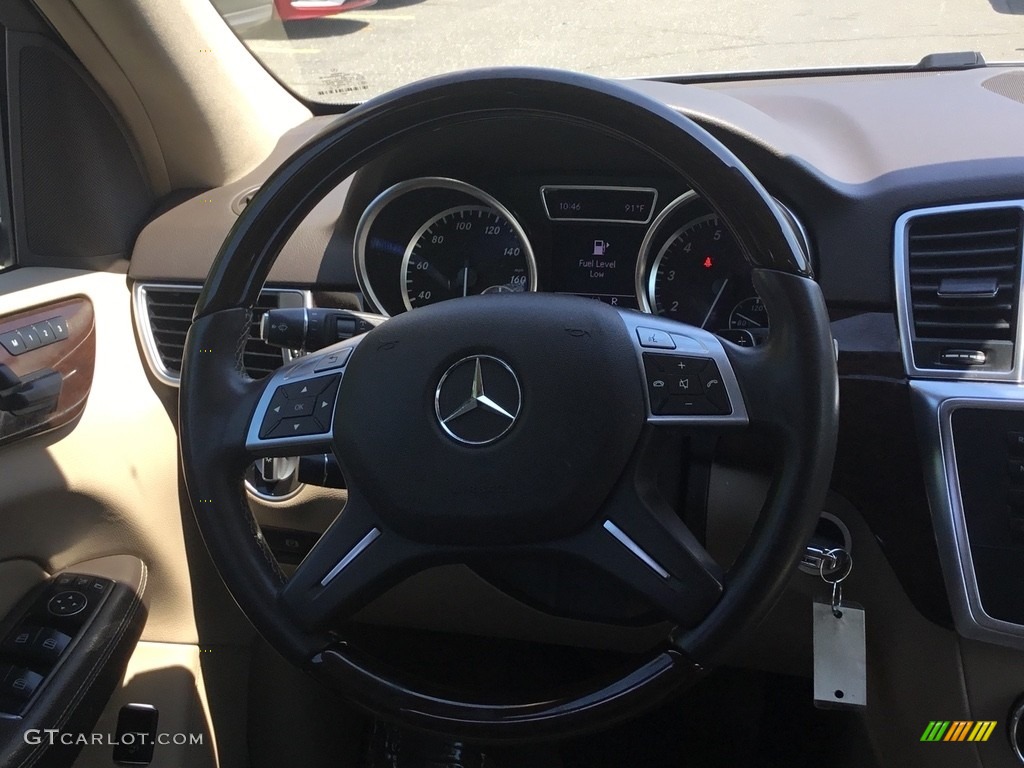 2012 ML 350 4Matic - Palladium Silver Metallic / Almond Beige photo #15