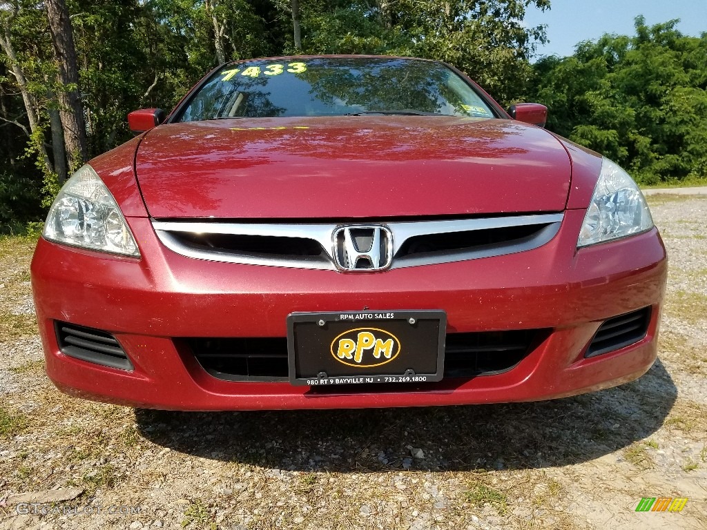 2007 Accord EX Sedan - Moroccan Red Pearl / Gray photo #2