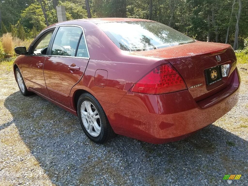 2007 Accord EX Sedan - Moroccan Red Pearl / Gray photo #6