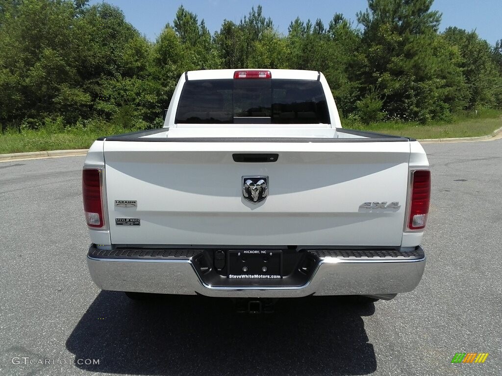 2017 1500 Laramie Quad Cab 4x4 - Bright White / Canyon Brown/Light Frost Beige photo #7