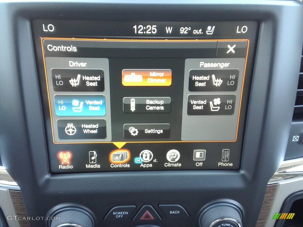 2017 Ram 1500 Laramie Quad Cab 4x4 Controls Photo #121018935