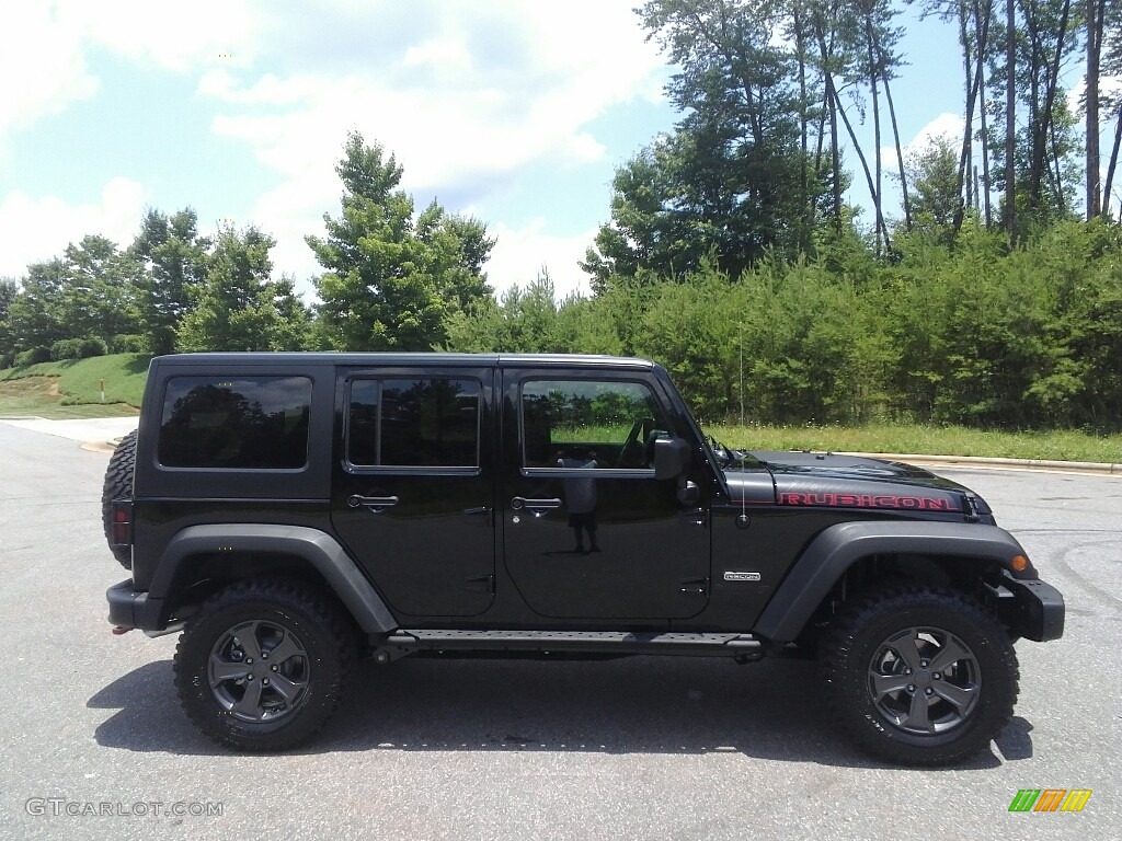 2017 Wrangler Unlimited Rubicon 4x4 - Black / Black photo #5