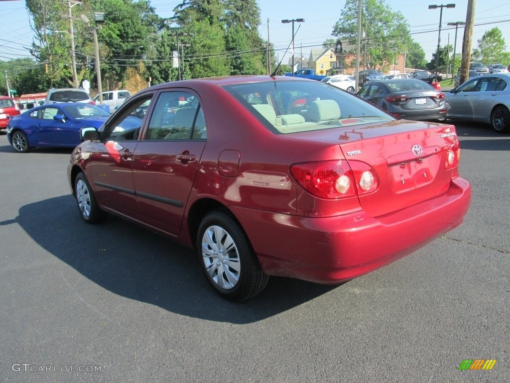 2005 Corolla LE - Impulse Red / Pebble Beige photo #8