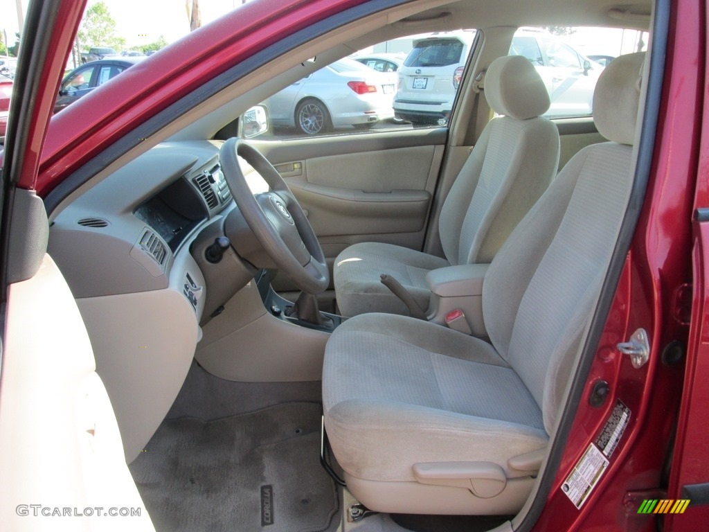 2005 Corolla LE - Impulse Red / Pebble Beige photo #12