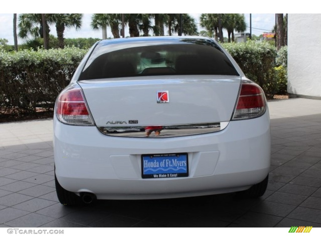 2009 Aura XR - Polar White / Morocco Brown photo #6