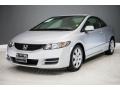 Alabaster Silver Metallic - Civic LX Coupe Photo No. 14
