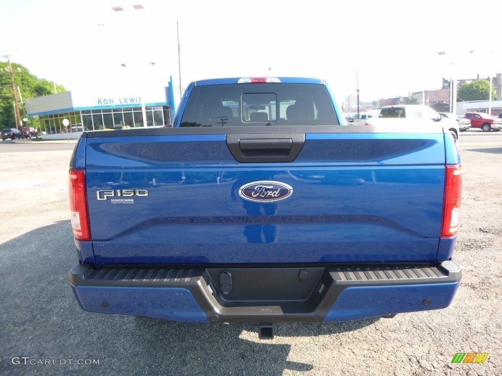 2017 F150 XL SuperCab 4x4 - Lightning Blue / Black photo #3