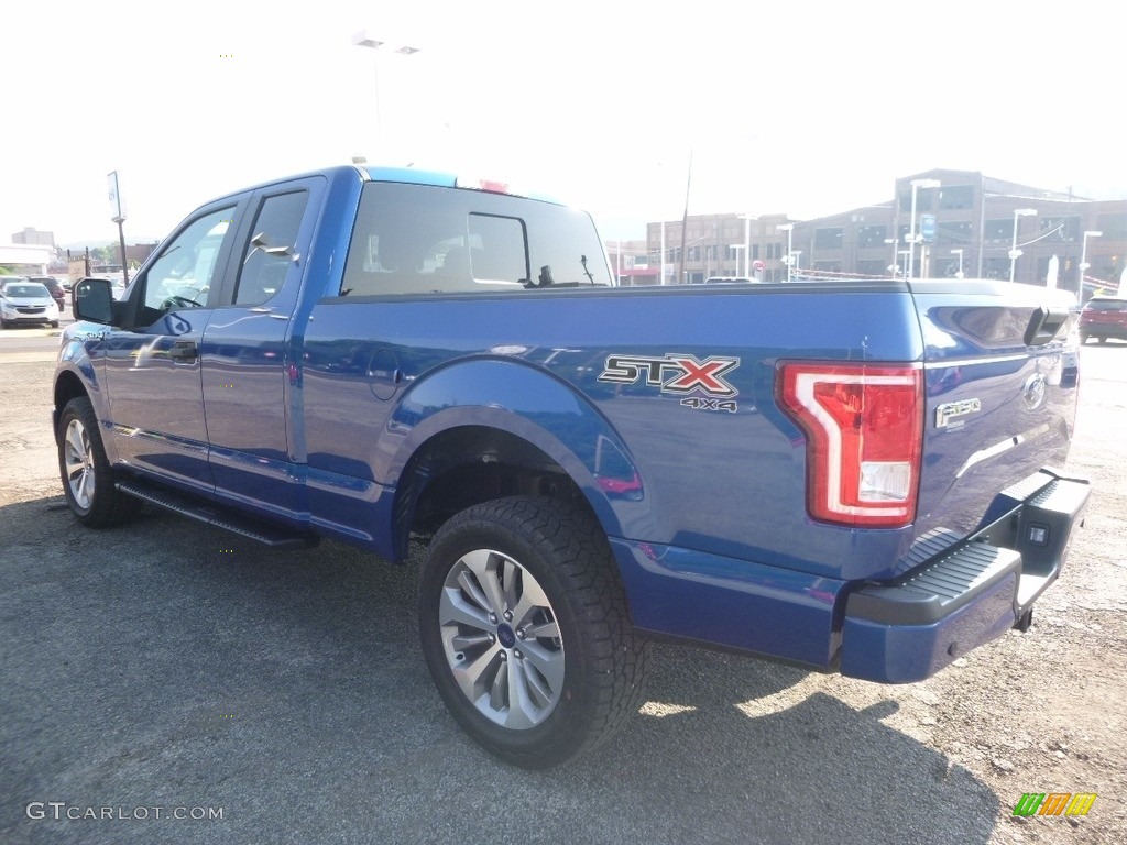 2017 F150 XL SuperCab 4x4 - Lightning Blue / Black photo #4