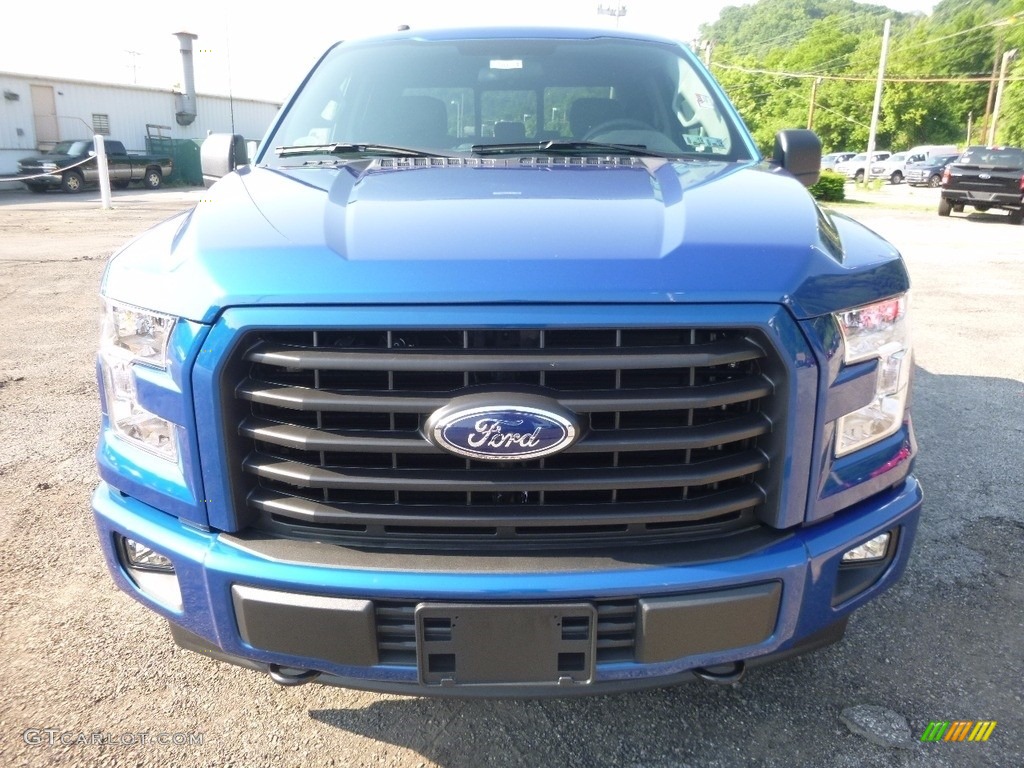 2017 F150 XL SuperCab 4x4 - Lightning Blue / Black photo #7