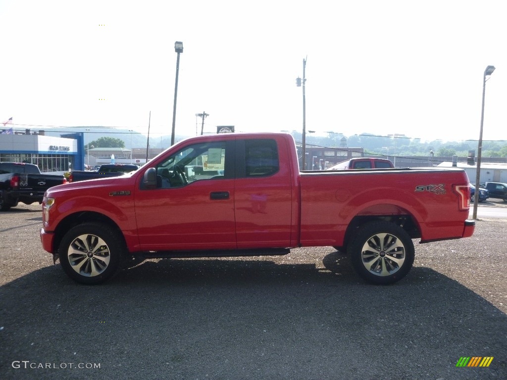 2017 F150 XL SuperCab 4x4 - Race Red / Earth Gray photo #5