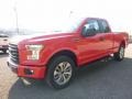 2017 Race Red Ford F150 XL SuperCab 4x4  photo #6