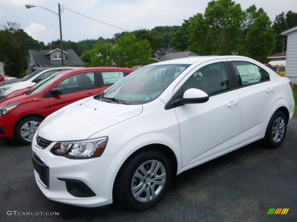 Summit White 2017 Chevrolet Sonic LS Sedan Exterior Photo #121028880