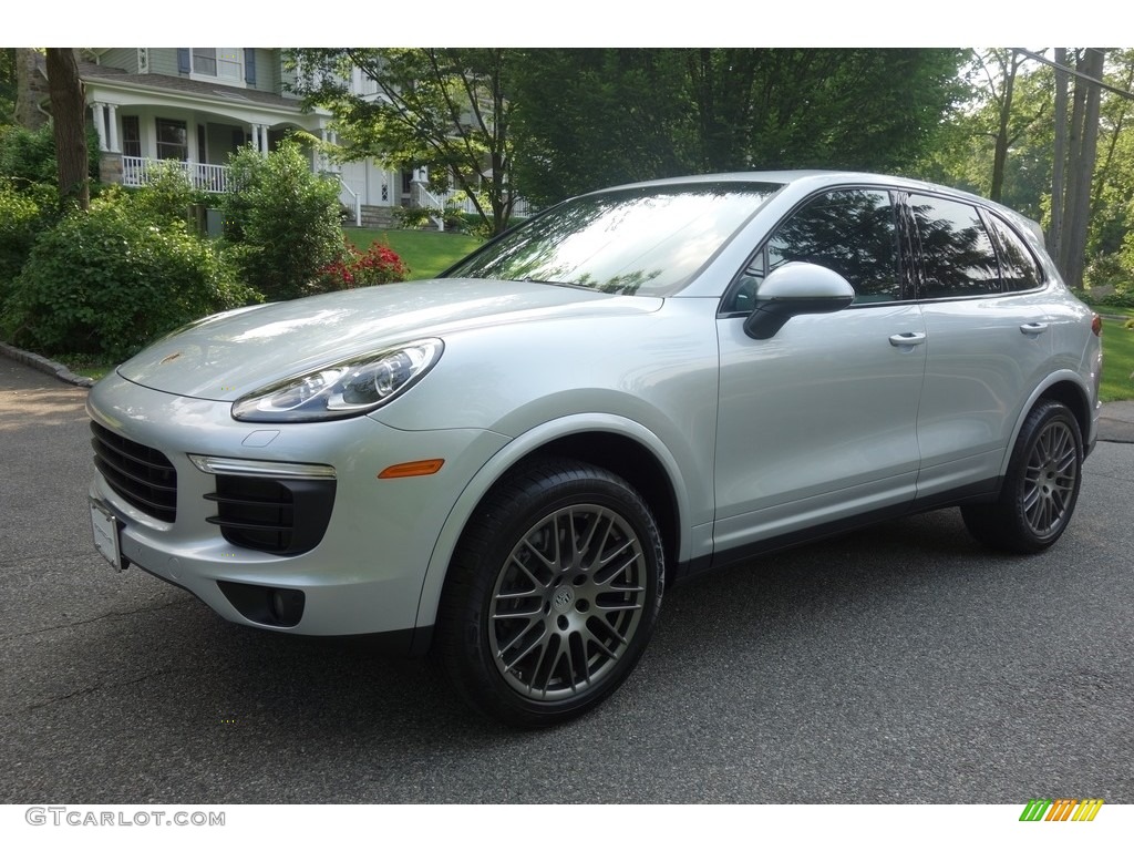 2017 Cayenne Platinum Edition - Rhodium Silver Metallic / Black photo #1