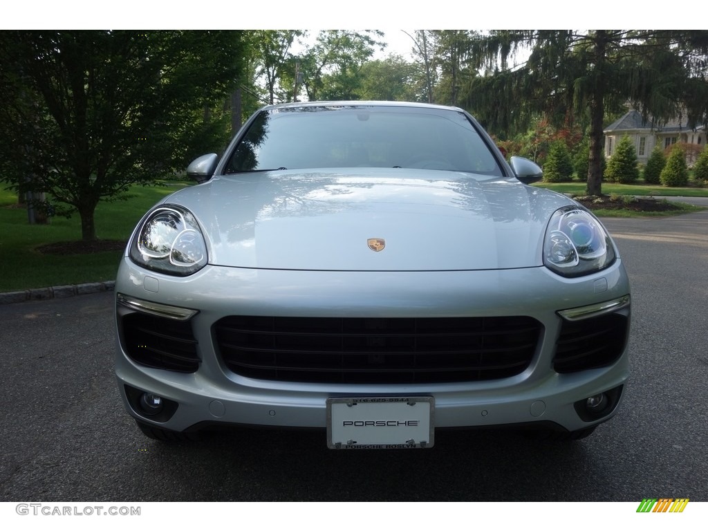 2017 Cayenne Platinum Edition - Rhodium Silver Metallic / Black photo #2