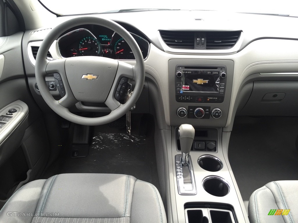 2017 Chevrolet Traverse LS AWD Dark Titanium/Light Titanium Dashboard Photo #121030509