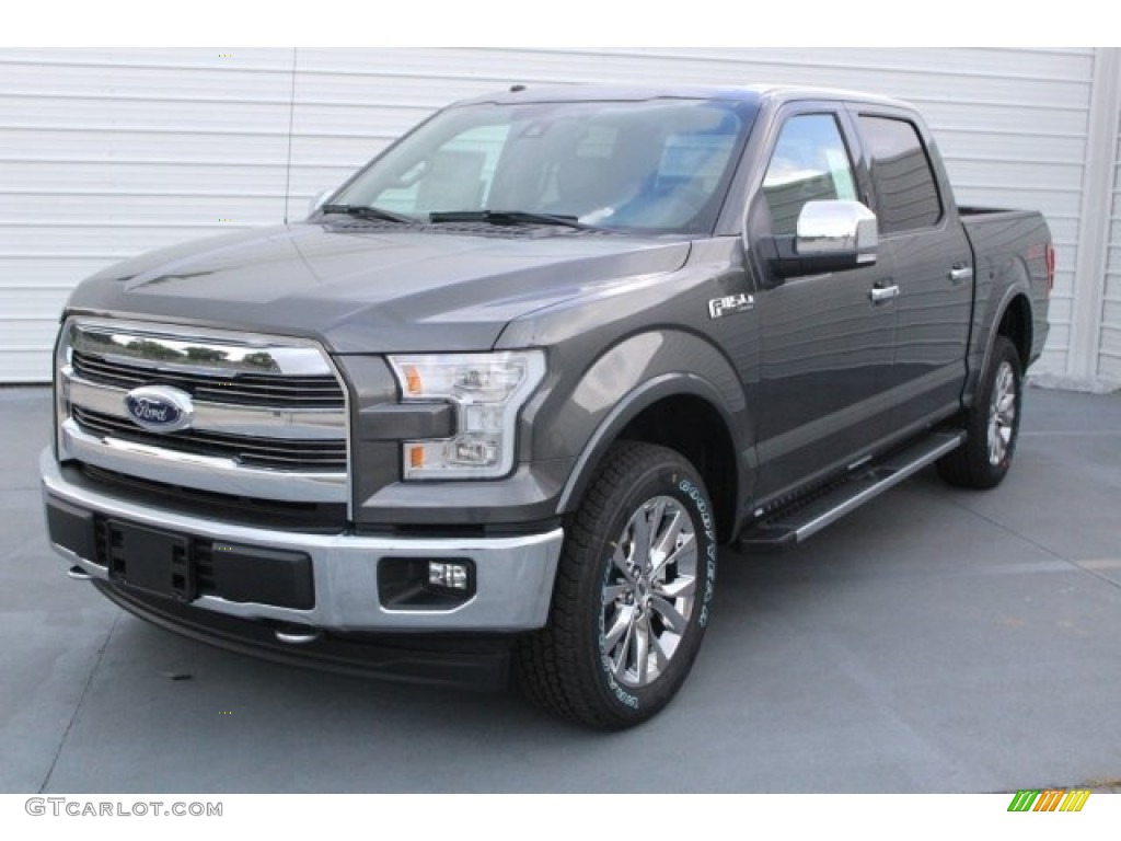 2017 F150 Lariat SuperCrew 4X4 - Magnetic / Black photo #3