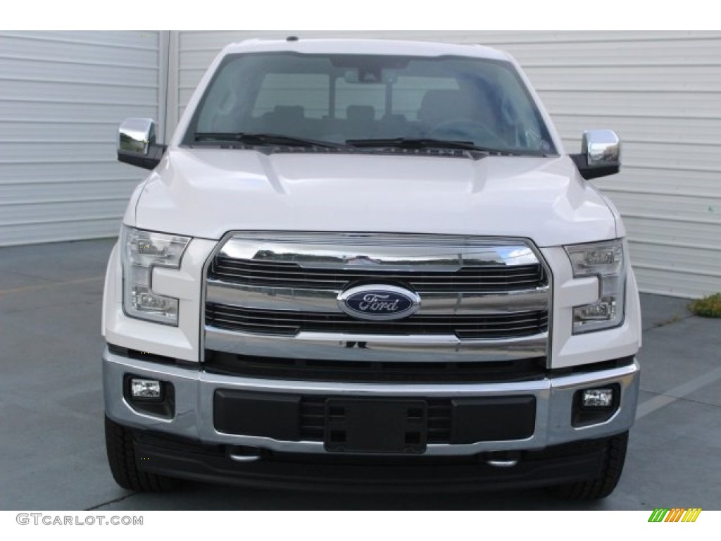 2017 F150 Lariat SuperCrew 4X4 - White Platinum / Black photo #2