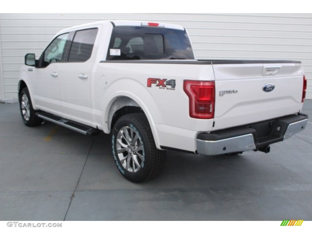2017 F150 Lariat SuperCrew 4X4 - White Platinum / Black photo #5