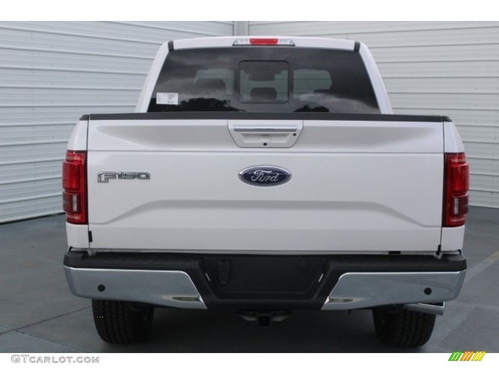 2017 F150 Lariat SuperCrew 4X4 - White Platinum / Black photo #6