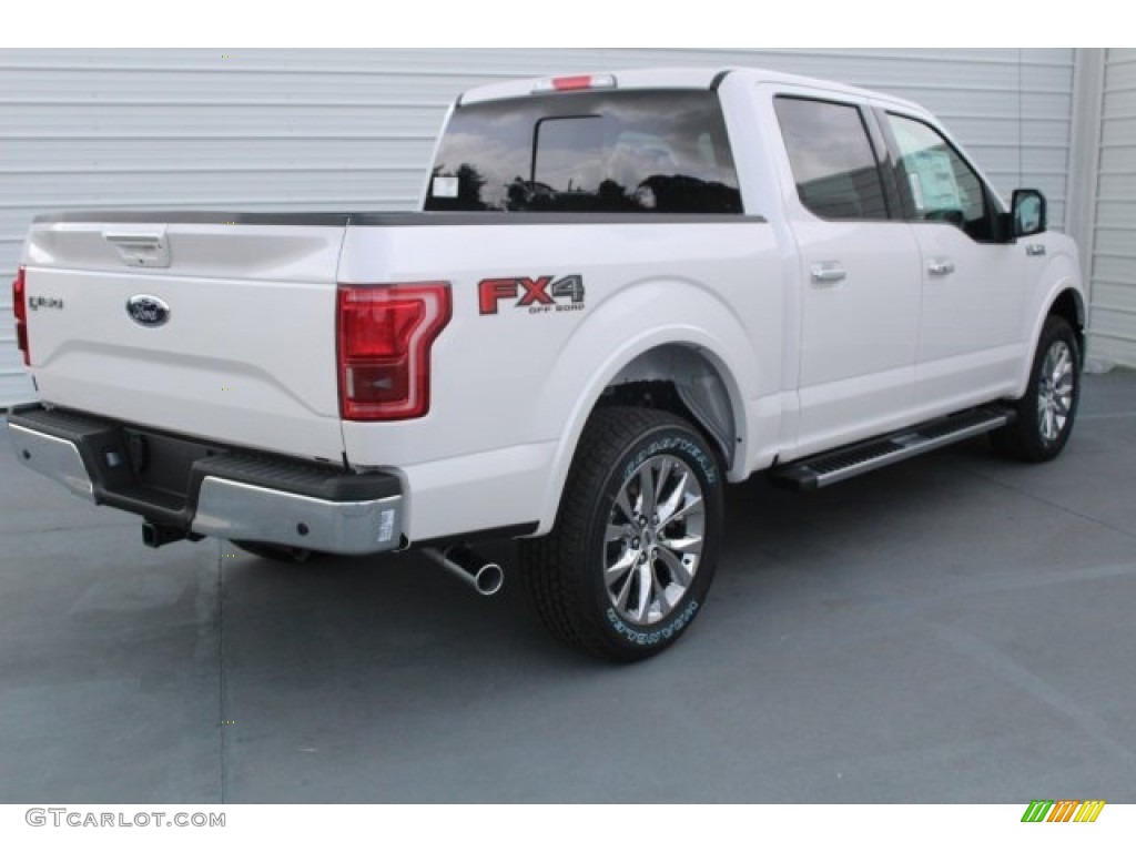 2017 F150 Lariat SuperCrew 4X4 - White Platinum / Black photo #7