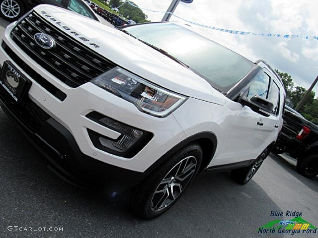 2017 Explorer Sport 4WD - White Platinum / Ebony Black photo #35