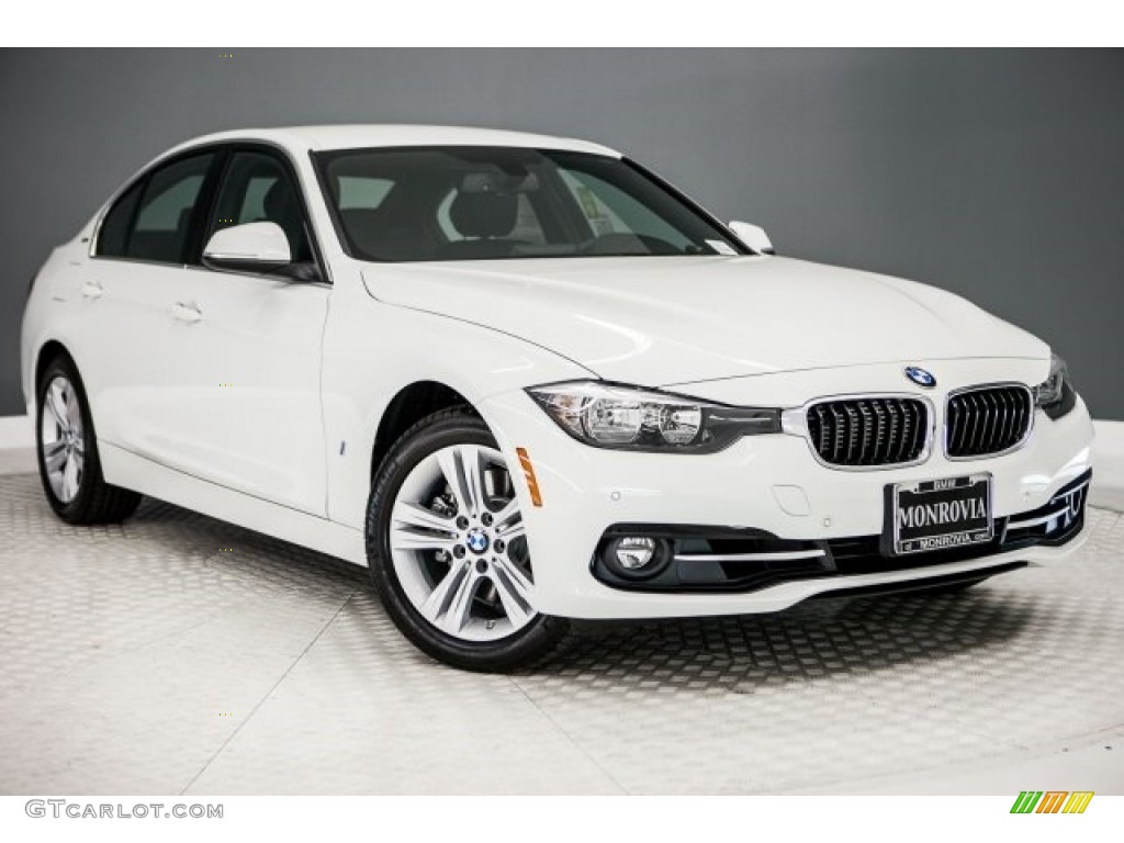 2017 3 Series 330e iPerfomance Sedan - Alpine White / Black photo #12