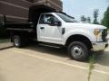 2017 Oxford White Ford F350 Super Duty XL Regular Cab 4x4 Dump Truck  photo #2